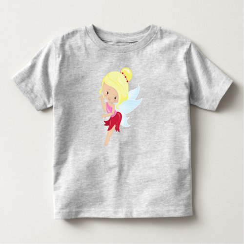 Cute Fairy Forest Fairy Magic Fairy Blonde Hair Toddler T_shirt