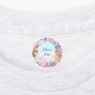 Cute Fairy Garden magic Kid  Clothing Label