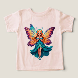 ⭐ Cute Fairy Girl With Butterfly Wings 🦋 Toddler T-shirt