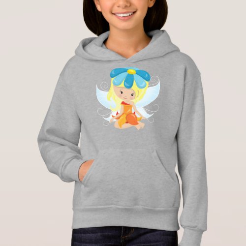 Cute Fairy Magic Fairy Blonde Hair Flowers Hoodie