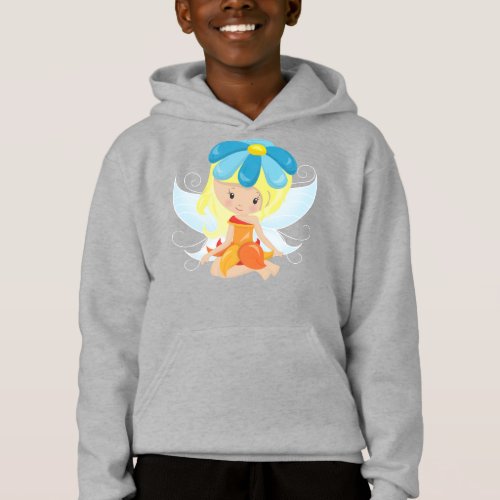 Cute Fairy Magic Fairy Blonde Hair Flowers Hoodie