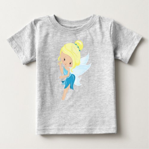 Cute Fairy Magic Fairy Forest Fairy Blonde Hair Baby T_Shirt