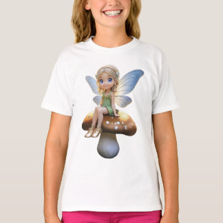 Cute Fairy on a Girl's T-shirt