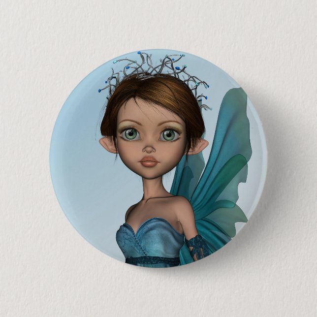 Cute Fairy Pinback Button (Front)