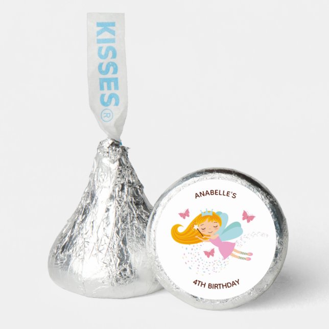 Cute Fairy Princess Girl's Birthday Hershey®'s Kisses® (Front)