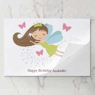 Cute Fairy Princess Girls Birthday Paper Pad