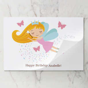 Cute Fairy Princess Girls Birthday Paper Pad
