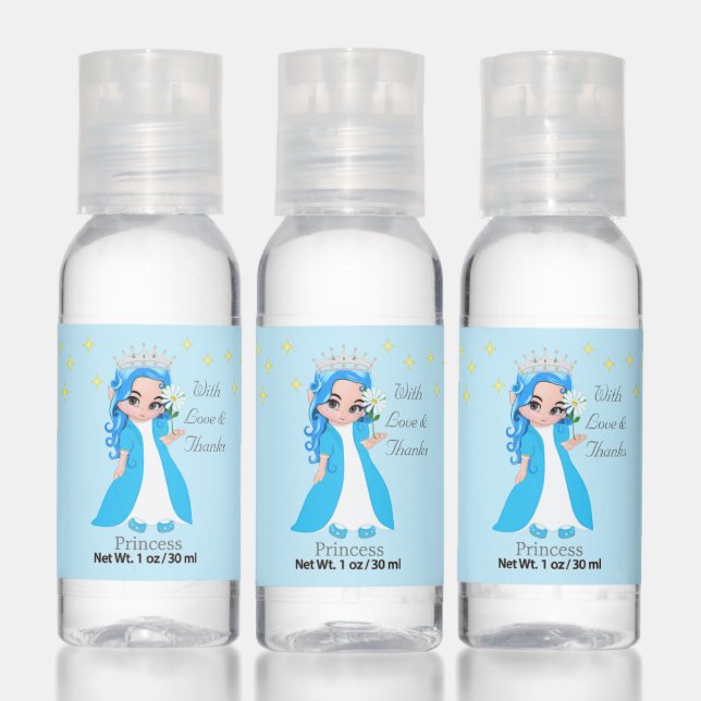 Cute Fairy Princess & Stars Birthday Party Favor Hand Sanitizer (Set)