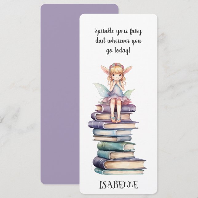 Cute Fairy Quote Books Bookmark (Front/Back)
