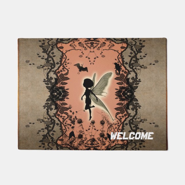 Cute fairy silhouette doormat (Front)