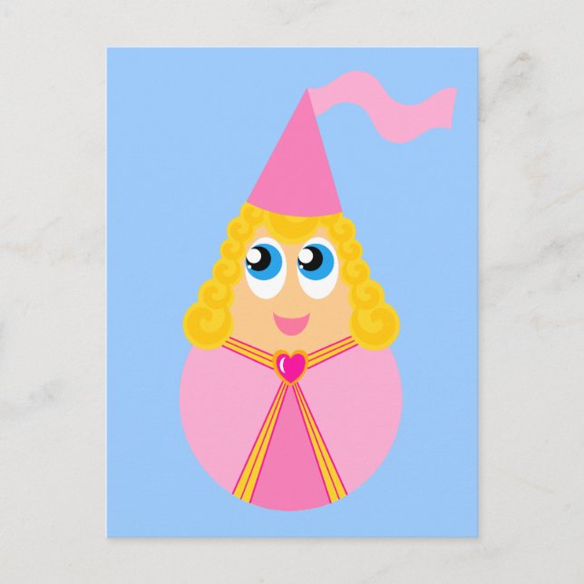 Cute Fairy Tale Princess Postcard (Front)