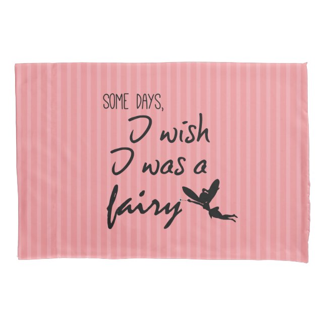 Cute Fairy with Quote Pillow Case (Front)