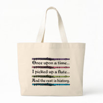 Cute Fairytale Flute Music Totebag Gift Large Tote Bag Cute Fairytale Flute Music Totebag Gift Large Tote Bag