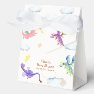 Cute Fairytale Magic Dragon Baby Shower  Favor Boxes