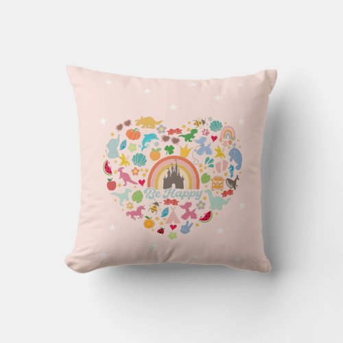 Cute Faitytale Dream Castle Fantasy Throw Pillow