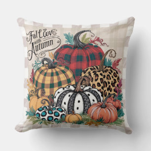 Cute Fall and thanksgiving decorative Throw Pillow