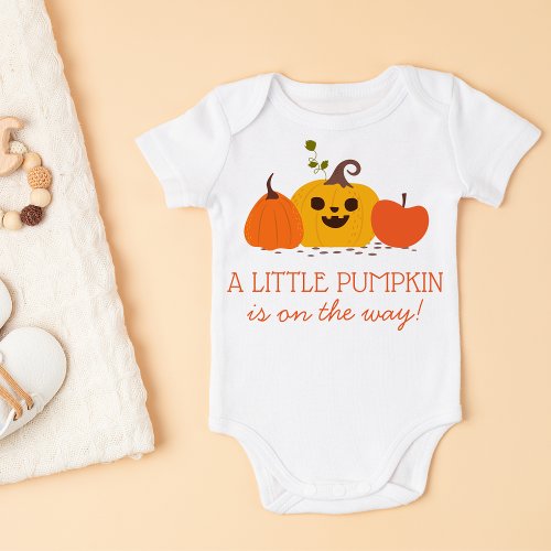 Cute Fall Custom Grandparent Pregnancy Baby Bodysuit