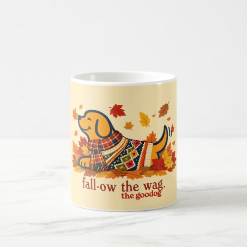 Cute Fall Dog Lover Coffee Mug