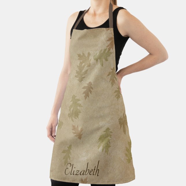 Cute Fall Leaves Apron (Insitu)