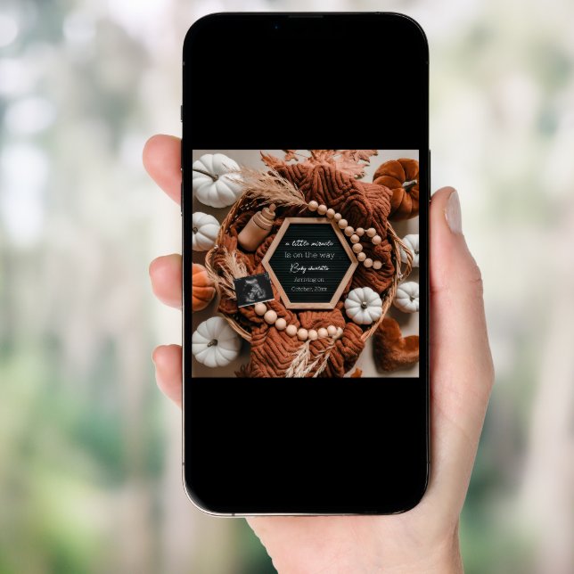 Cute Fall pregnancy announcement  (Front Digital)