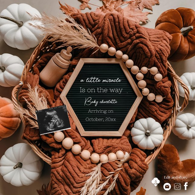 Cute Fall pregnancy announcement  (Creator Uploaded)