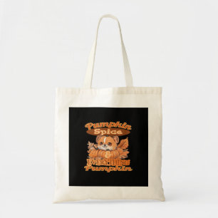 Cute Fall Pumpkin Pup Spice Of Life Tote Bag