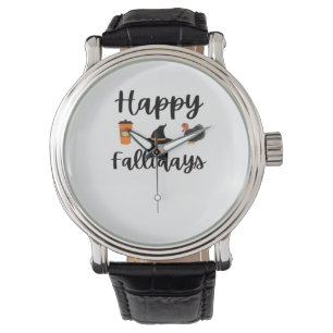 Cute Fall season Happy Fallidays Thanksgiving Hall Watch
