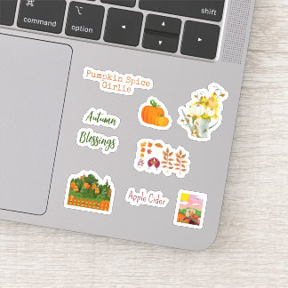 Cute Fall Season Vinyl Stickers