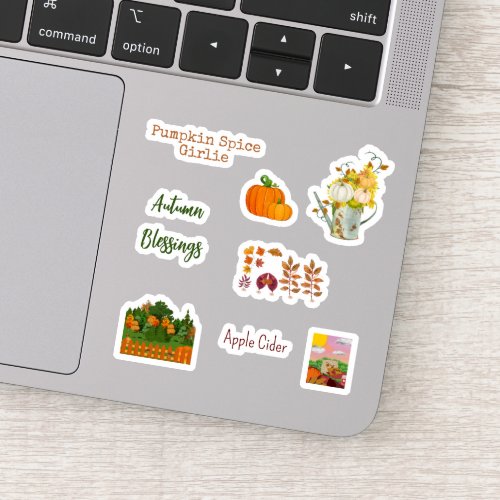 Cute Fall Season Vinyl Stickers