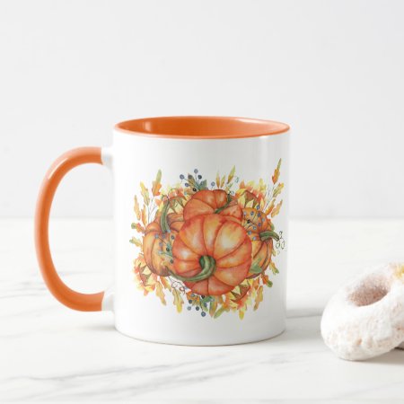 Cute Fall Seasonal Pumpkin Mug