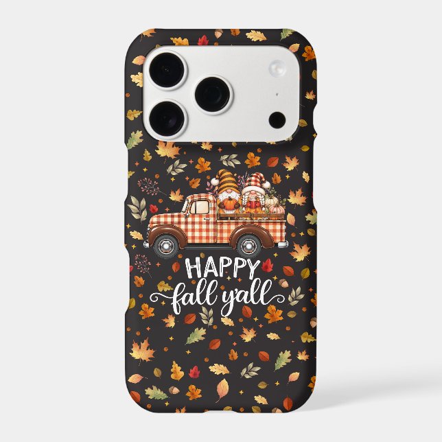 Cute Fall Sloth Holding Pumpkin iPhone Case (Back)