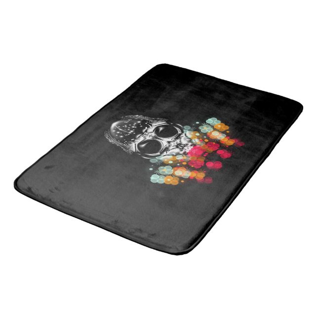 Cute Fall Spider with Dewdrop Hat Bath Mat (Angled)