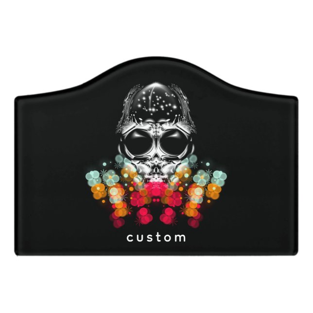 Cute Fall Spider with Dewdrop Hat Door Sign (Small Crest Front)