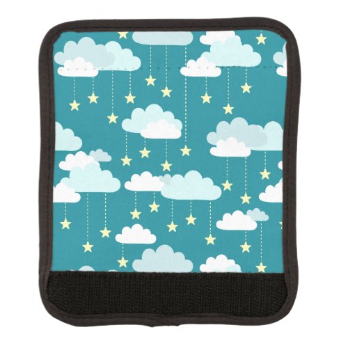 Cute Falling Stars  Clouds Pattern Luggage Handle Wrap