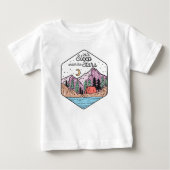 Cute Family Camping Baby T-Shirt (Front)