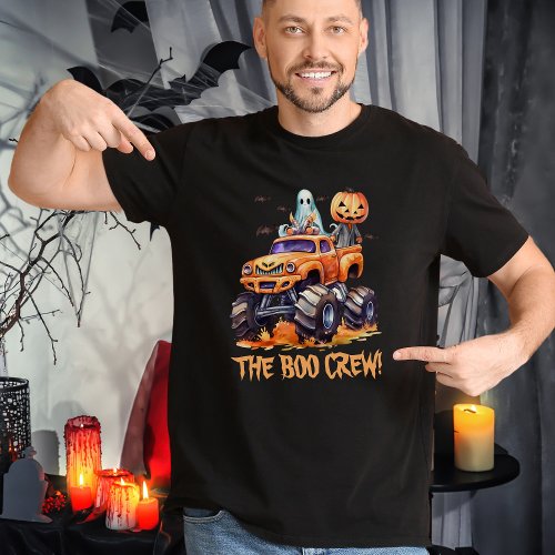 Cute Family Matching Monster Truck Halloween Mens T_Shirt