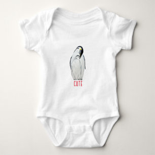 Cute family of emperor penguins T-Shirt Baby Bodysuit