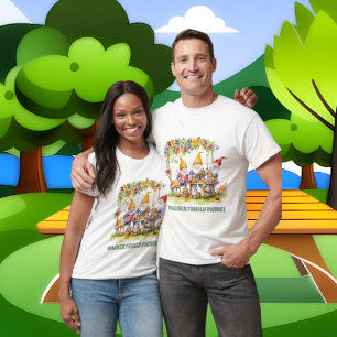 Cute Family picnic gnomes add name T-Shirt