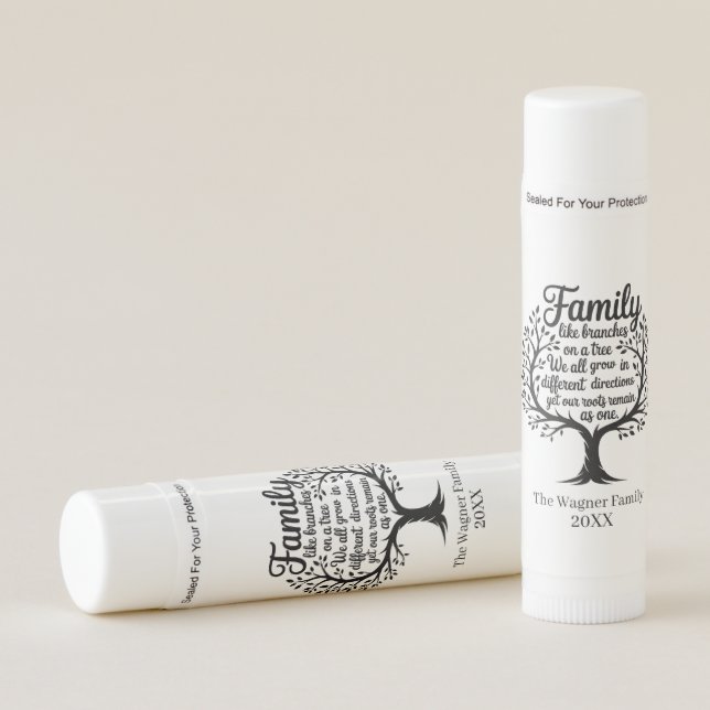 Cute Family reunion add name year  Lip Balm (Front)