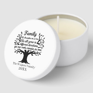 Cute Family reunion add name year Mini Candle Favors