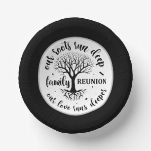 Cute Family reunion party Paper Bowls