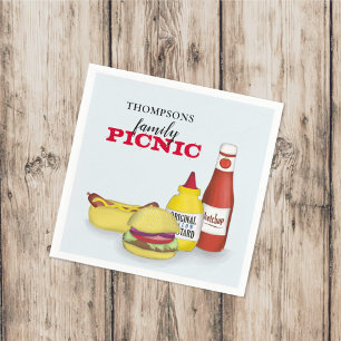 Cute Family Reunion Party Personalized  Napkins