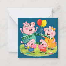 Cute Family Valentine’s Day, Custom Adorable Card 
