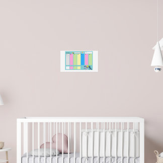 Cute Family Weekly Planner – Colorful Organizatio Poster