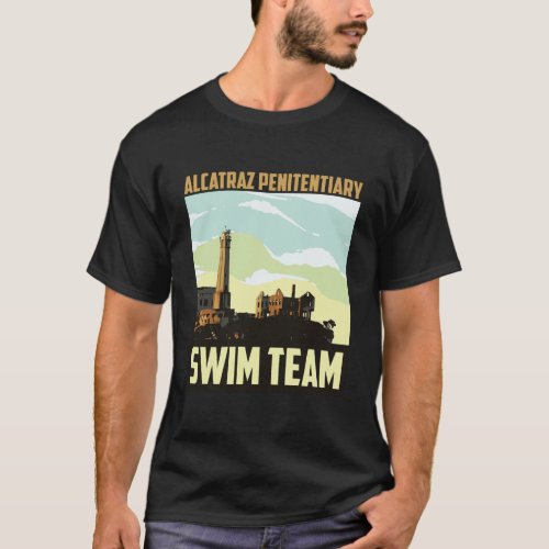 Cute Fancy Alcatraz Penitentiary Swim Team Hoodie  T_Shirt
