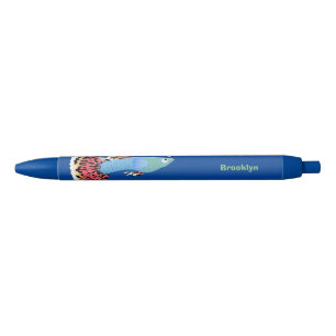 Cute fancy guppy tropical fish cartoon  pen