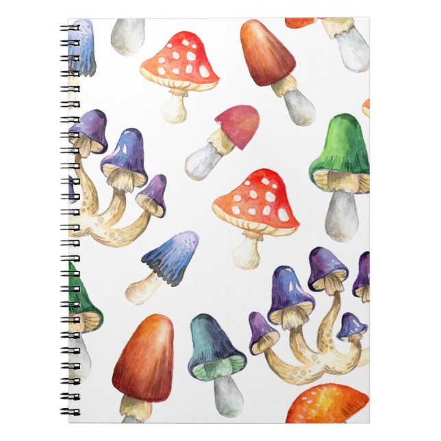 Cute fantastic mushrooms notebook (Front)