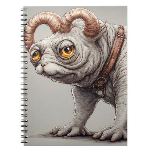 Cute Fantasy Creature With Collar Notebook