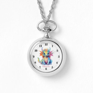Cute Fantasy dragon lovers add name Watch