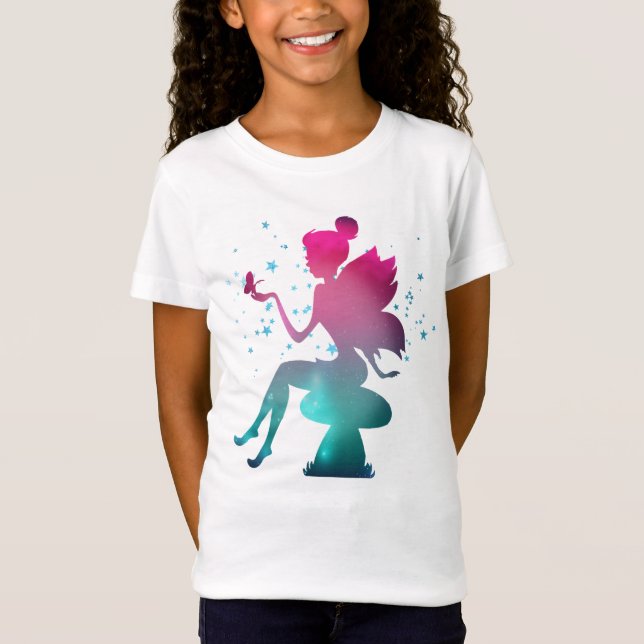 Cute Fantasy Fairy girls T-Shirt (Front)